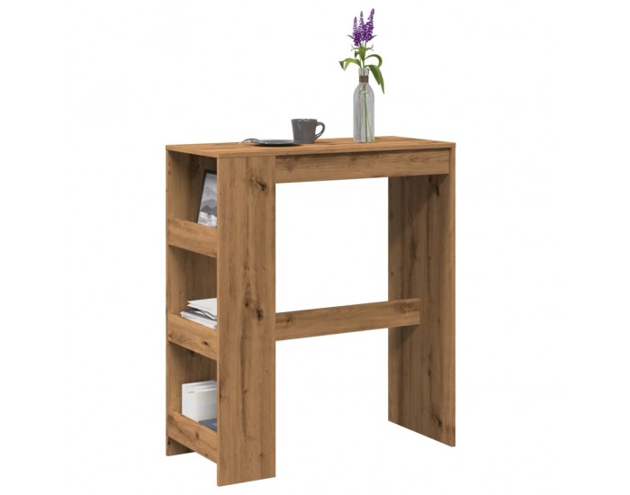 Sonata H Бар маса с рафтове дъб артизан 90x40x103,5 см инженерно дърво