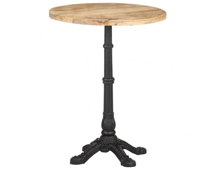 Sonata H Бистро маса, Ø60x76 см, грубо мангово дърво