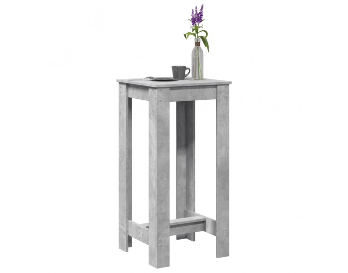 Sonata H Бар маса, бетонно сива, 51x50x103,5 см, инженерно дърво