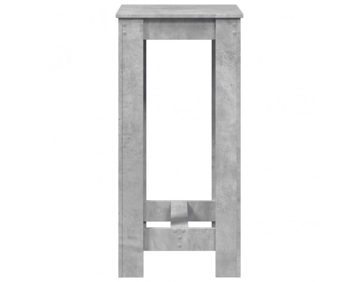 Sonata H Бар маса, бетонно сива, 51x50x103,5 см, инженерно дърво