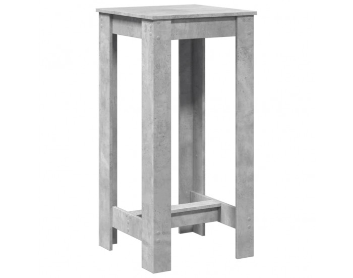 Sonata H Бар маса, бетонно сива, 51x50x103,5 см, инженерно дърво