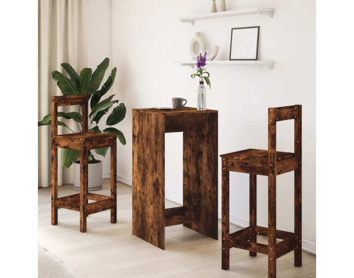 Sonata H Бар маса, опушен дъб, 51x50x103,5 см, инженерно дърво