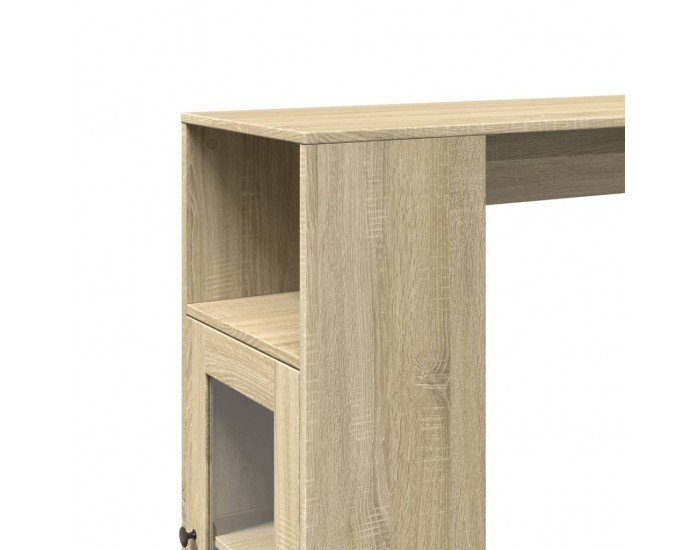 Sonata H Бар маса с рафтове дъб сонома 101x40x103,5 см инженерно дърво