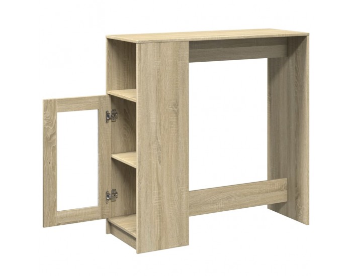 Sonata H Бар маса с рафтове дъб сонома 101x40x103,5 см инженерно дърво