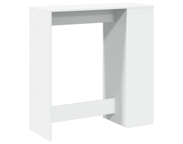 Sonata H Бар маса с рафтове, бяла, 101x40x103,5 см, инженерно дърво
