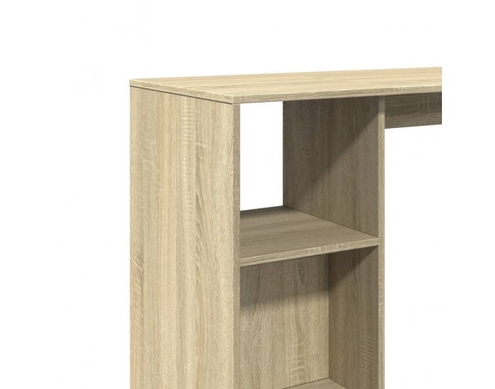 Sonata H Бар маса с рафт, сонома дъб, 124x46x103,5 см, инженерно дърво