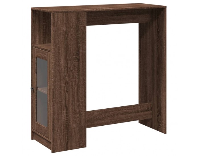 Sonata H Бар маса с рафтове, кафяв дъб, 101x40x103,5 см, инженерно дърво