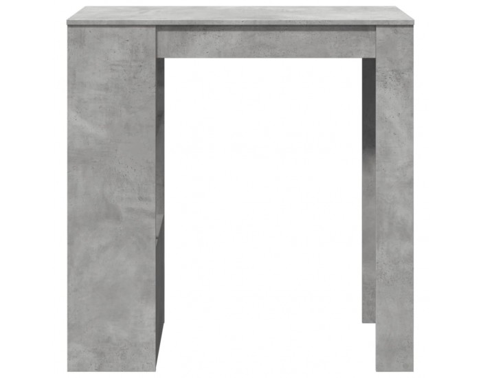 Sonata H Бар маса с рафтове бетонно сивa 102x50x103,5 см инженерно дърво