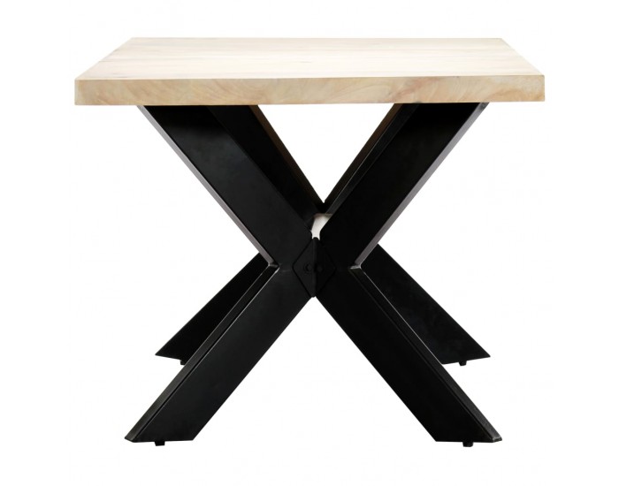 Sonata H Трапезна маса, бяла, 180x90x75 cм, мангово дърво масив