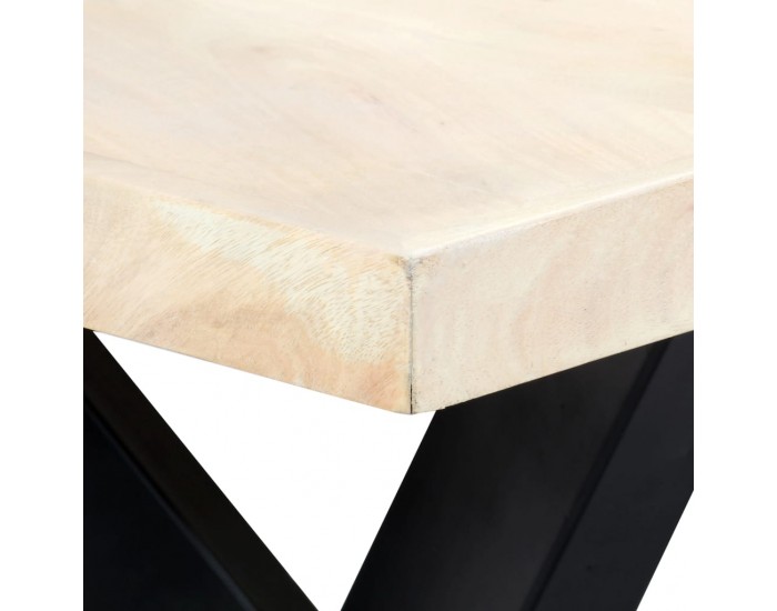 Sonata H Трапезна маса, бяла, 180x90x75 cм, мангово дърво масив