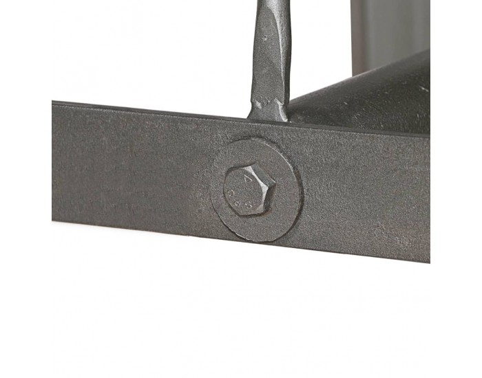 Sonata H Бар маса, регенерирано тиково дърво масив, 60x60x107 см