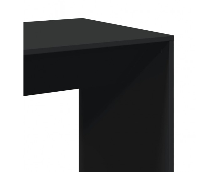 Sonata H Бар маса, черна, 51x50x103,5 см, инженерно дърво