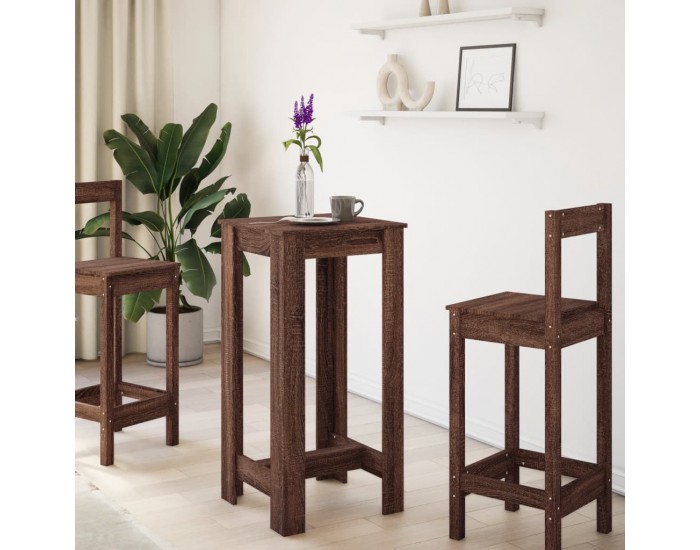 Sonata H Бар маса, кафяв дъб, 51x50x103,5 см, инженерно дърво