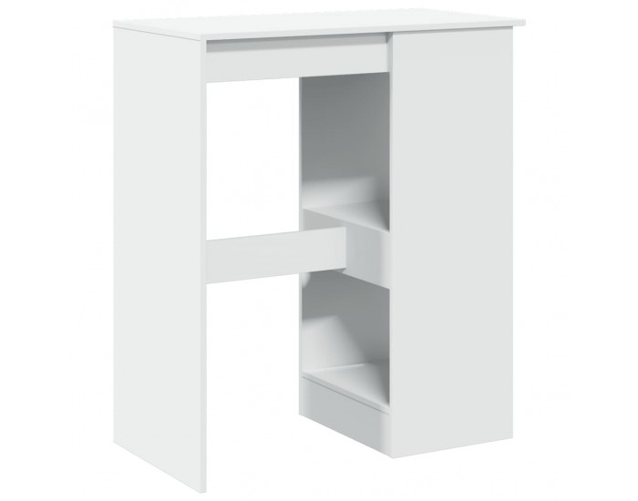 Sonata H Бар маса с рафтове, бяла, 90x47,5x103,5 см, инженерно дърво