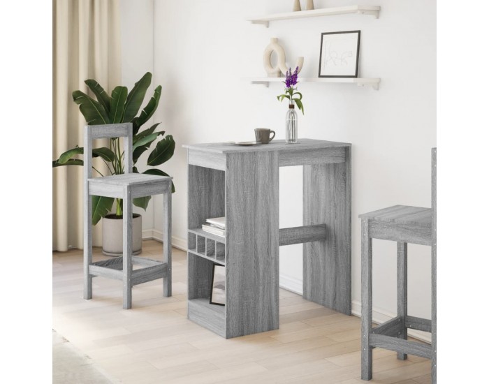 Sonata H Бар маса с рафтове, 90x47,5x103,5 см, инженерно дърво