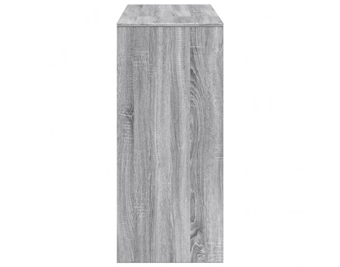 Sonata H Бар маса с рафтове сив сонома 124x46x103,5 см инженерно дърво