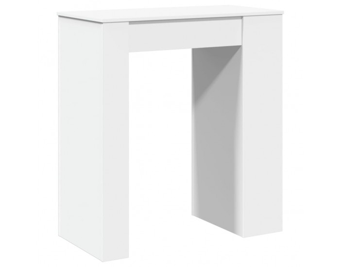 Sonata H Бар маса с рафтове, бяла, 95x47x103,5 см, инженерно дърво