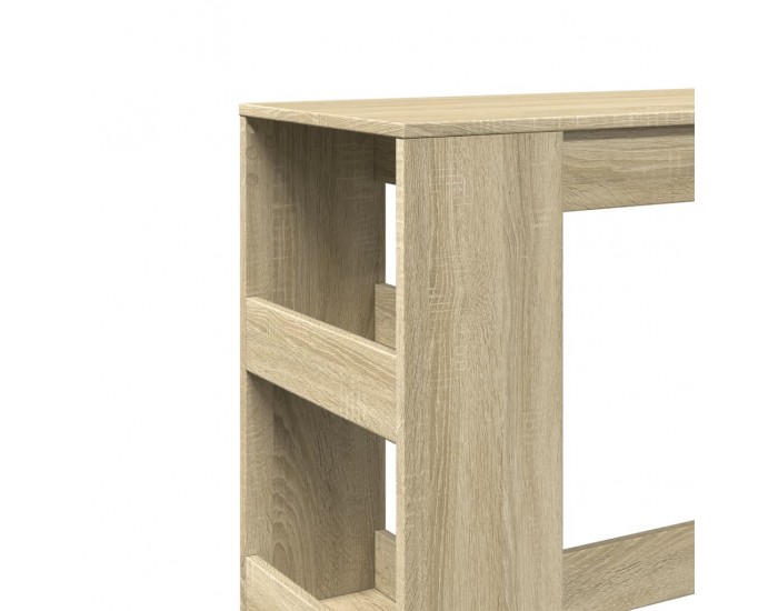 Sonata H Бар маса с рафтове, дъб сонома, 90x40x103,5 см, инженерно дърво