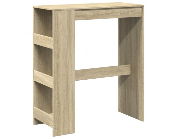 Sonata H Бар маса с рафтове, дъб сонома, 90x40x103,5 см, инженерно дърво