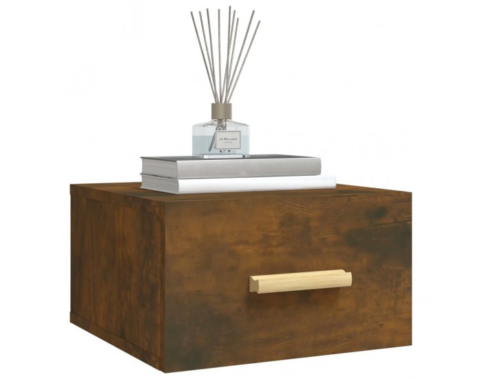 Sonata H Нощно шкафче за стенен монтаж, опушен дъб, 35x35x20 см