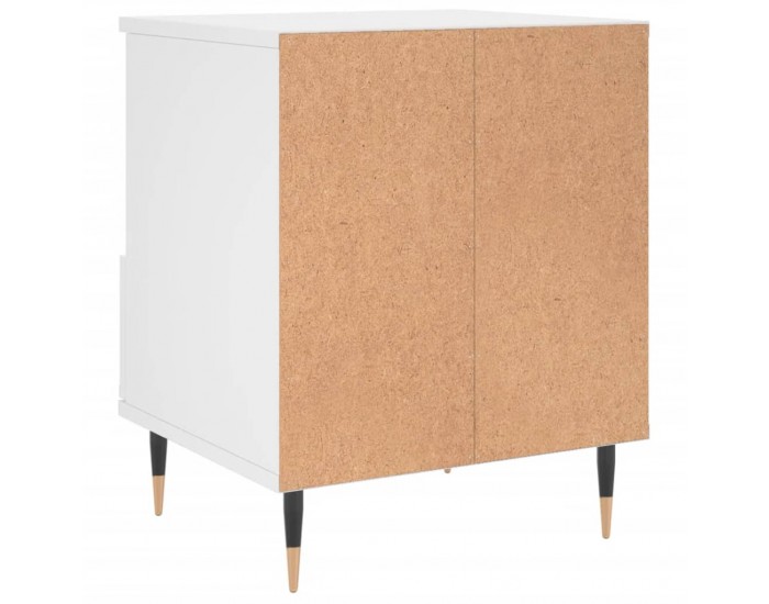 Sonata H Нощно шкафче, бяло, 40x35x50 см, инженерно дърво