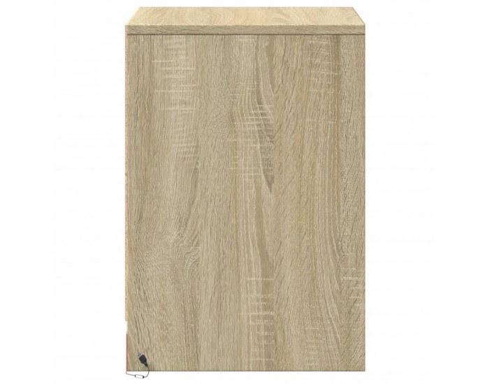 Sonata H Нощно шкафче с LED осветление, дъб сонома, инженерно дърво