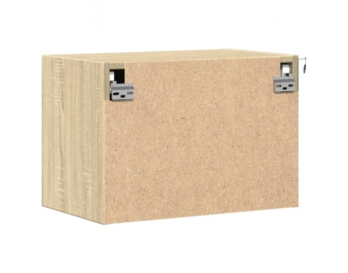 Sonata H Нощни шкафчета за стена с LED осветление, 2 бр, сонома дъб