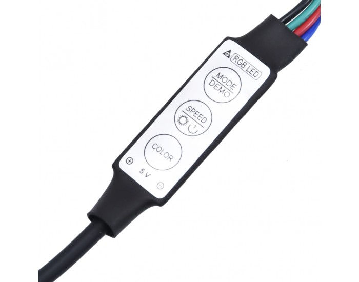 Sonata H Нощно шкафче с LED, старо дърво, 35x39x55 см, инженерно дърво