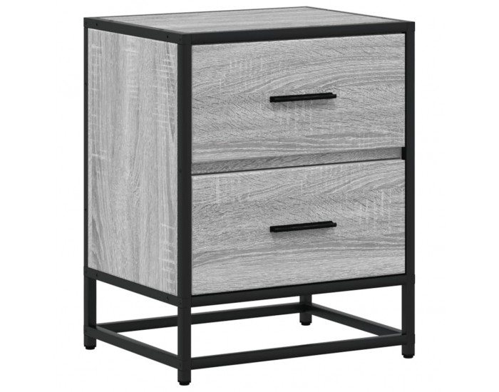 Sonata H Нощни шкафчета, 2 бр, сив сонома, 40x31x50 см, инженерно дърво