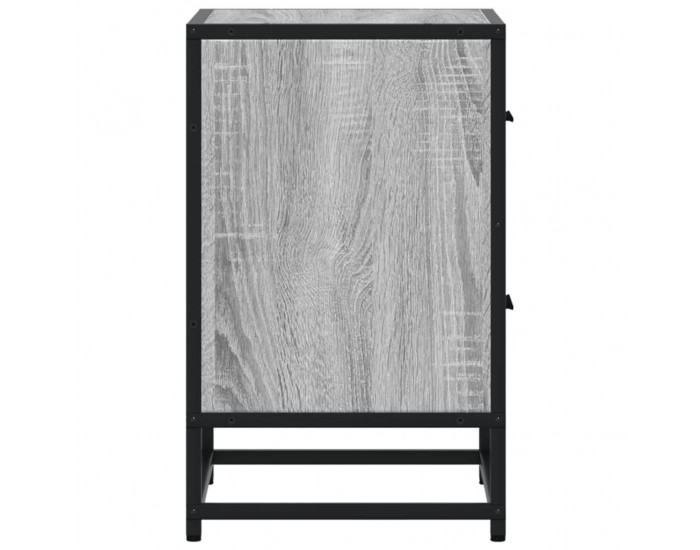 Sonata H Нощни шкафчета, 2 бр, сив сонома, 40x31x50 см, инженерно дърво