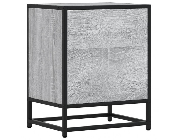 Sonata H Нощни шкафчета, 2 бр, сив сонома, 40x31x50 см, инженерно дърво