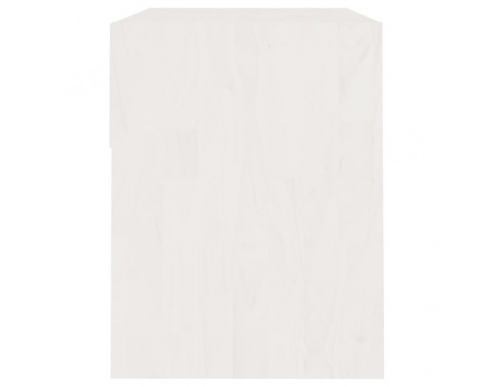 Sonata H Нощни шкафчета, 2 бр, бели, 40x31x40 см, борово дърво масив