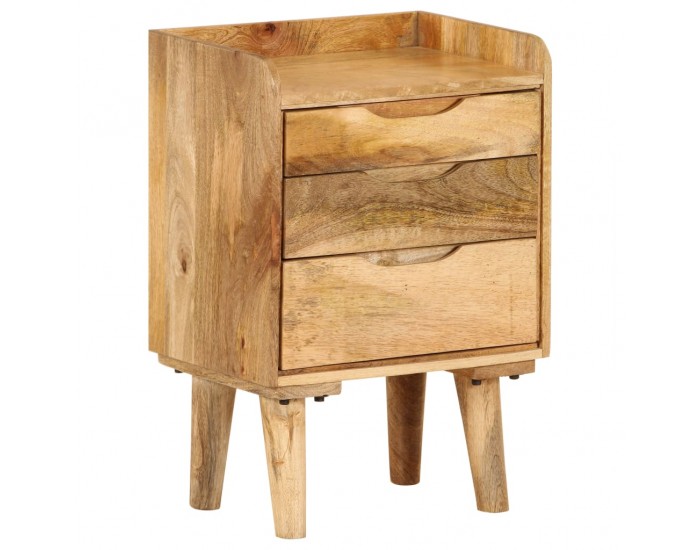 Sonata H Нощно шкафче, мангово дърво масив, 40x30x59,5 см