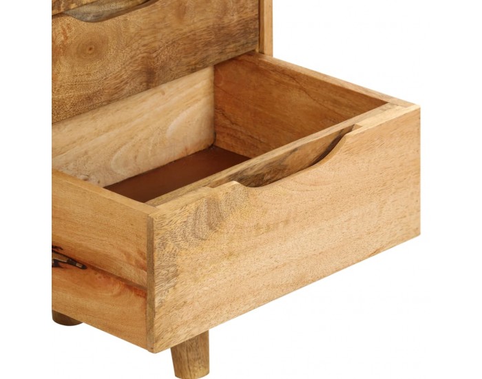 Sonata H Нощно шкафче, мангово дърво масив, 40x30x59,5 см