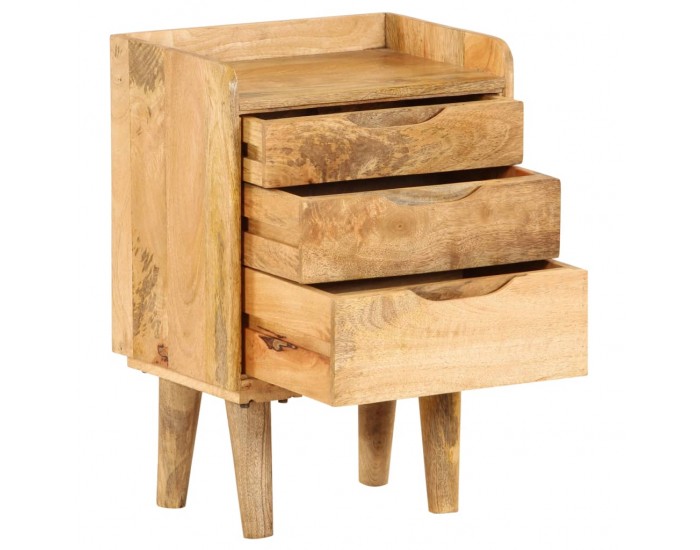 Sonata H Нощно шкафче, мангово дърво масив, 40x30x59,5 см