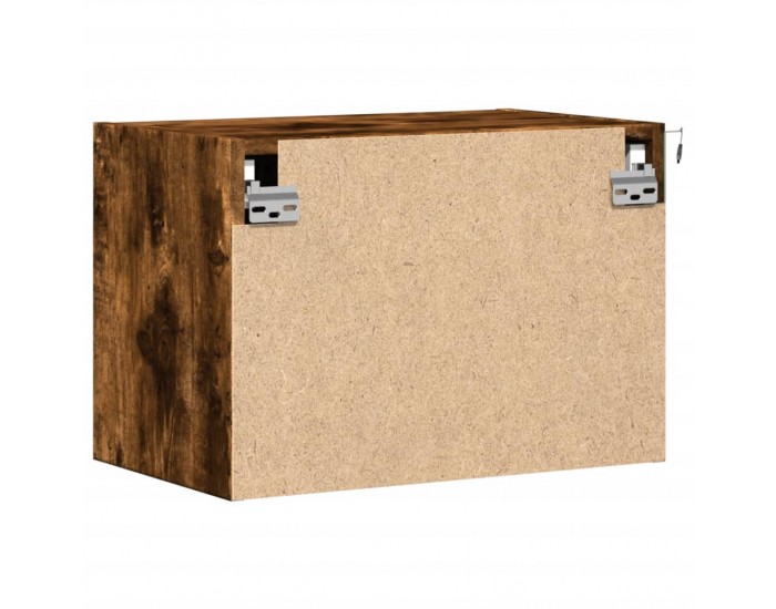 Sonata H Нощно шкафче за стена с LED осветление, опушен дъб