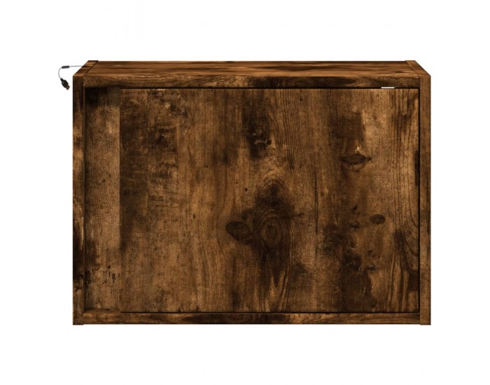 Sonata H Нощно шкафче за стена с LED осветление, опушен дъб