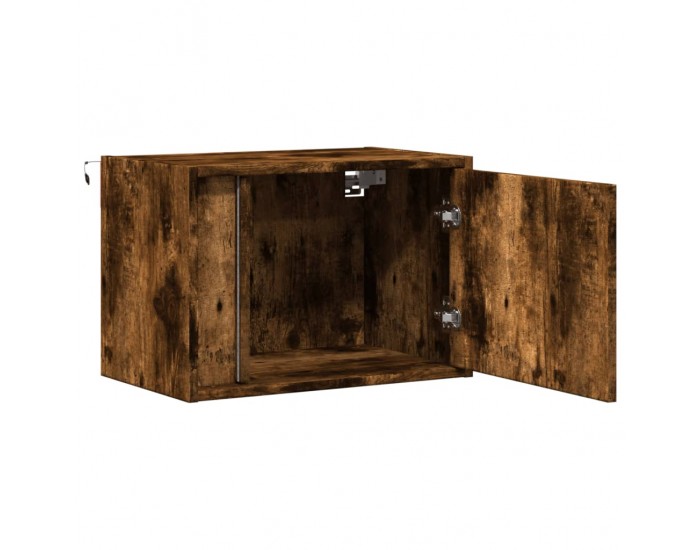 Sonata H Нощно шкафче за стена с LED осветление, опушен дъб