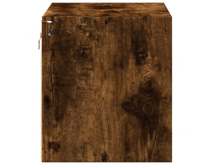 Sonata H Нощно шкафче за стена с LED осветление, опушен дъб