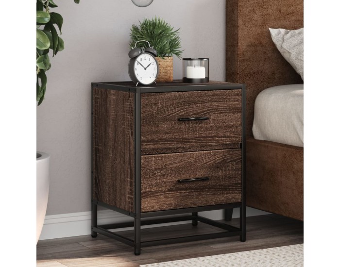 Sonata H Нощно шкафче, кафяв дъб, 40x31x50 см, инженерно дърво