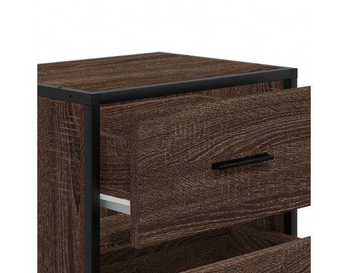 Sonata H Нощно шкафче, кафяв дъб, 40x31x50 см, инженерно дърво