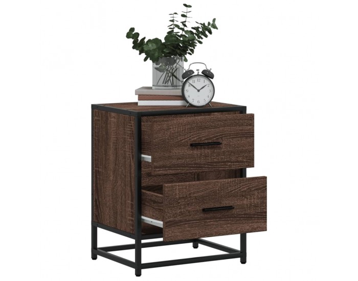 Sonata H Нощно шкафче, кафяв дъб, 40x31x50 см, инженерно дърво