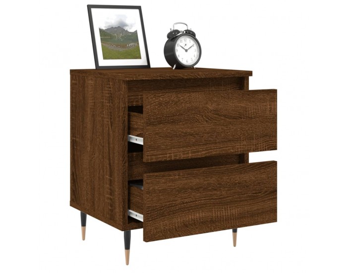 Sonata H Нощно шкафче кафяв дъб 40x35x50 см инженерно дърво