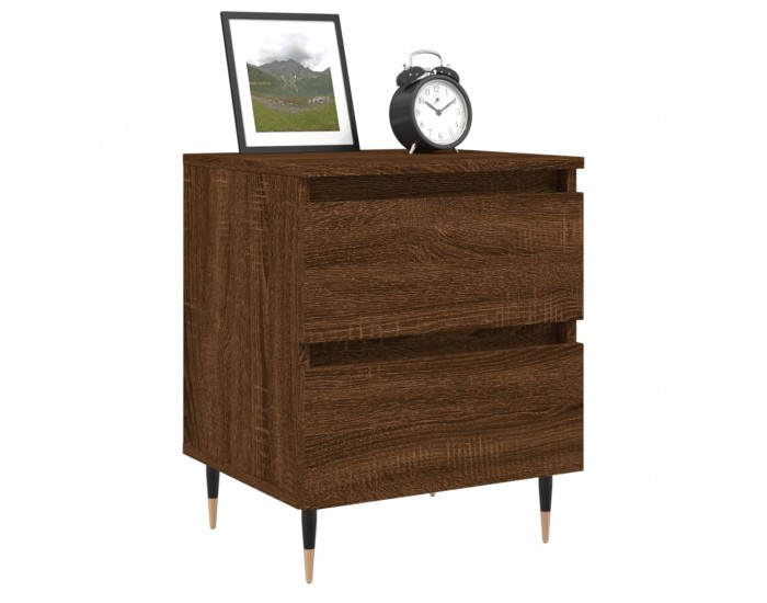 Sonata H Нощно шкафче кафяв дъб 40x35x50 см инженерно дърво