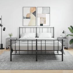 Sonata H Нощни шкафчета 2 бр сив сонома 40x35x47,5 см инженерно дърво - Нощни шкафчета