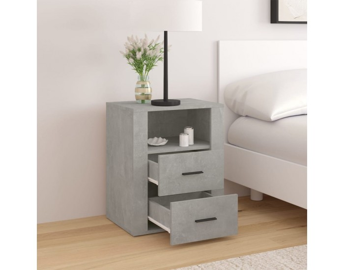 Sonata H Нощно шкафче, сиво, 50x36x60 см, инженерно дърво