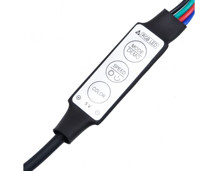 Sonata H Нощно шкафче с LED осветление, бетонно сив, инженерно дърво