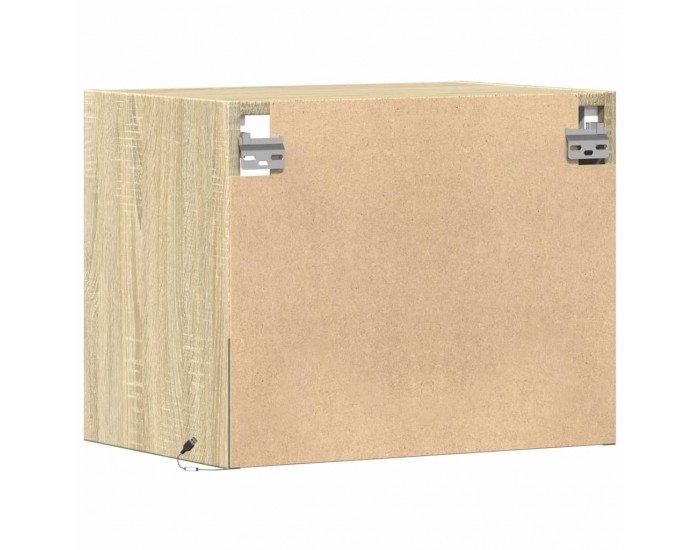 Sonata H Нощно шкафче за стена с LED осветление, дъб сонома