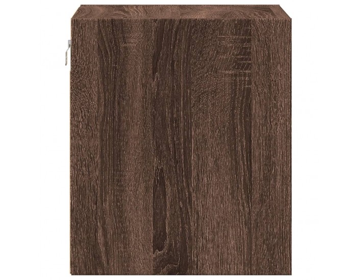 Sonata H Нощно шкафче за стена с LED осветление, кафяв дъб