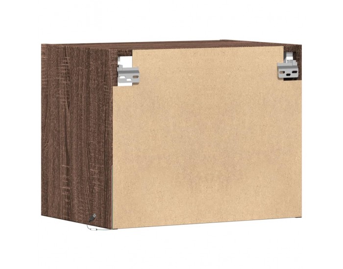 Sonata H Нощно шкафче за стена с LED осветление, кафяв дъб